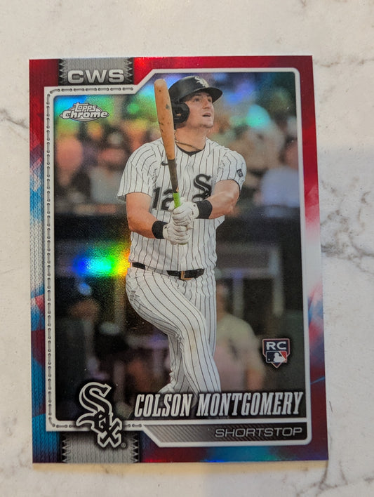 2026 Topps Chrome Colson Montgomery Red White & Blue (RWB) Refractor #259