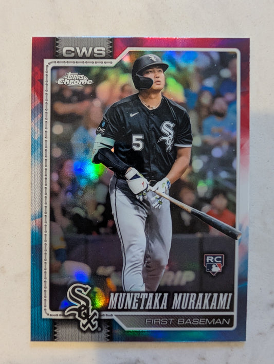 2026 Topps Chrome Munetaka Murakami Red White & Blue (RWB) Refractor #274