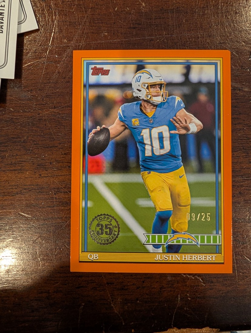 Justin Herbert 1991 Topps Football 2026 Topps Football