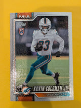 2026 Topps Football Kevin Coleman Jr. Canvas /50 #337 - Miami Dolphins