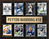Peyton Manning Indianapolis Colts Fan Gift Plaque 12x15 8 Cards Topps Donruss Panini 2024 2025 2026