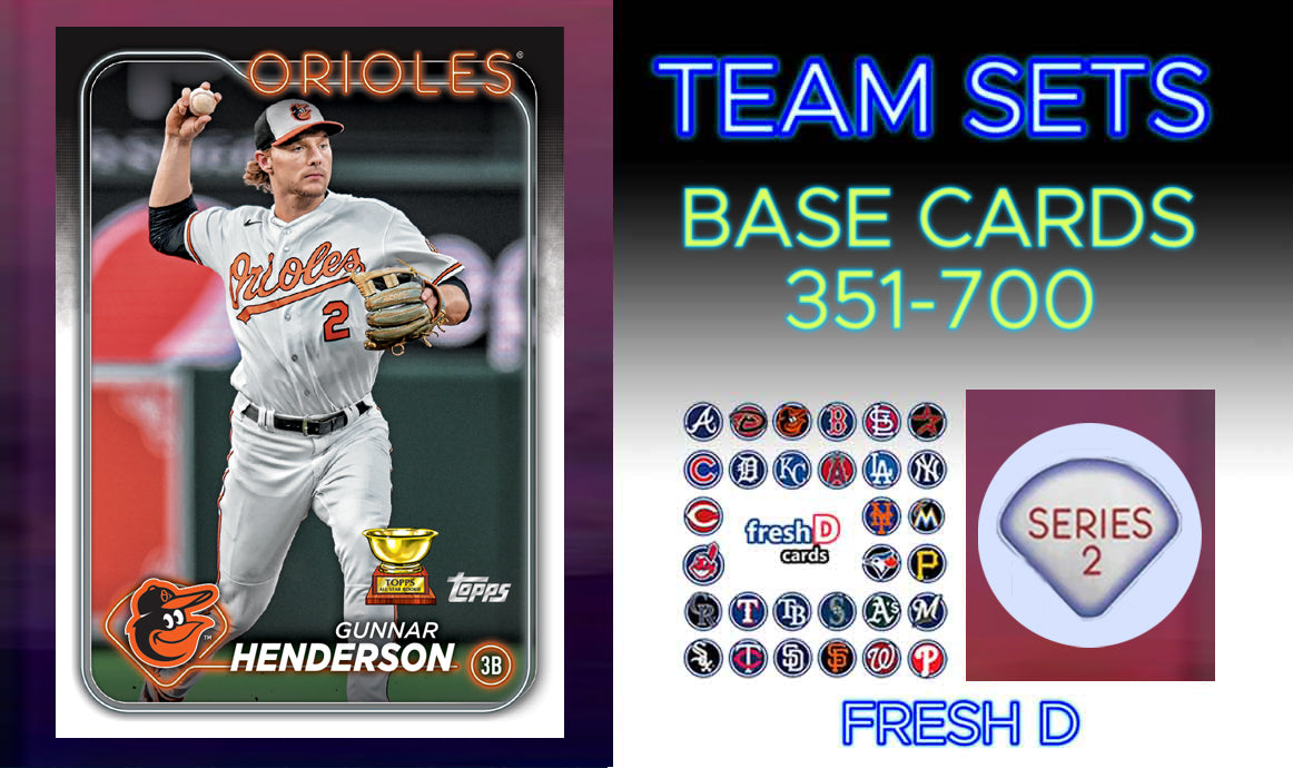 2024 Topps Series 2 Team Set Tampa Bay Rays Junior Caminero RC 628