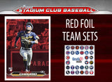 2024 Topps Stadium Club RED FOIL Team Set (9) Milwaukee Brewers Chourio RC 184 Yount