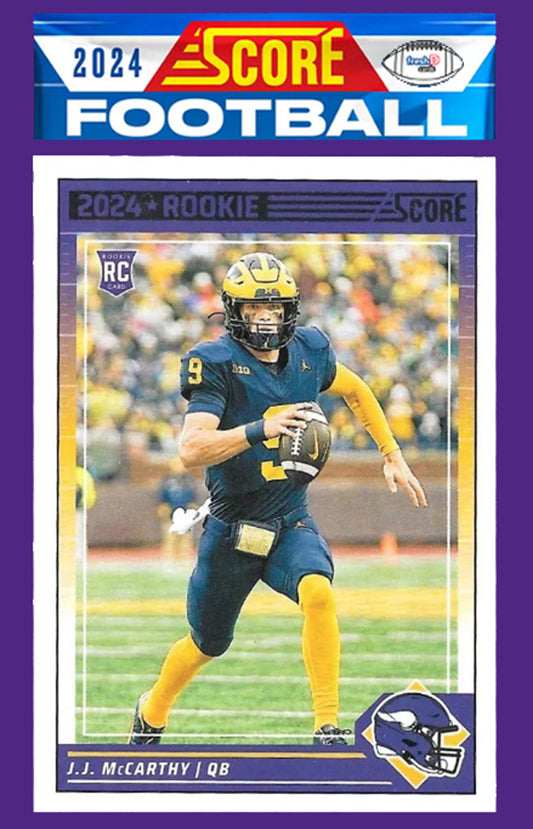 2024 SCORE NFL Minnesota Vikings Team Set 304 JJ McCarthy RC