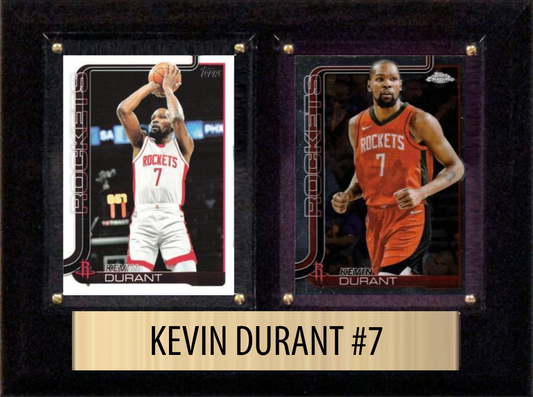 Kevin Durant Houston Rockets 2026 Topps 2 Card Plaque 6x8