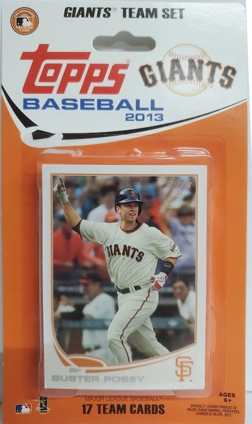 2013 Topps San Francisco Giants Factory Sealed Team Set Buster Posey Tim Lincecum