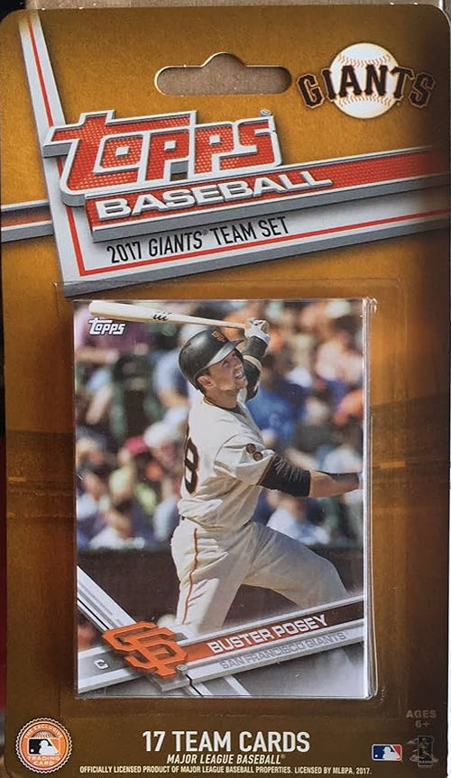 2017 Topps San Francisco Giants Factory Sealed Team Set Buster Posey Bumgarner Crawford Belt