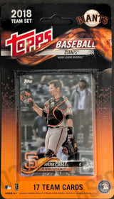 2018 Topps San Francisco Giants Factory Sealed Team Set Buster Posey Crawford Belt