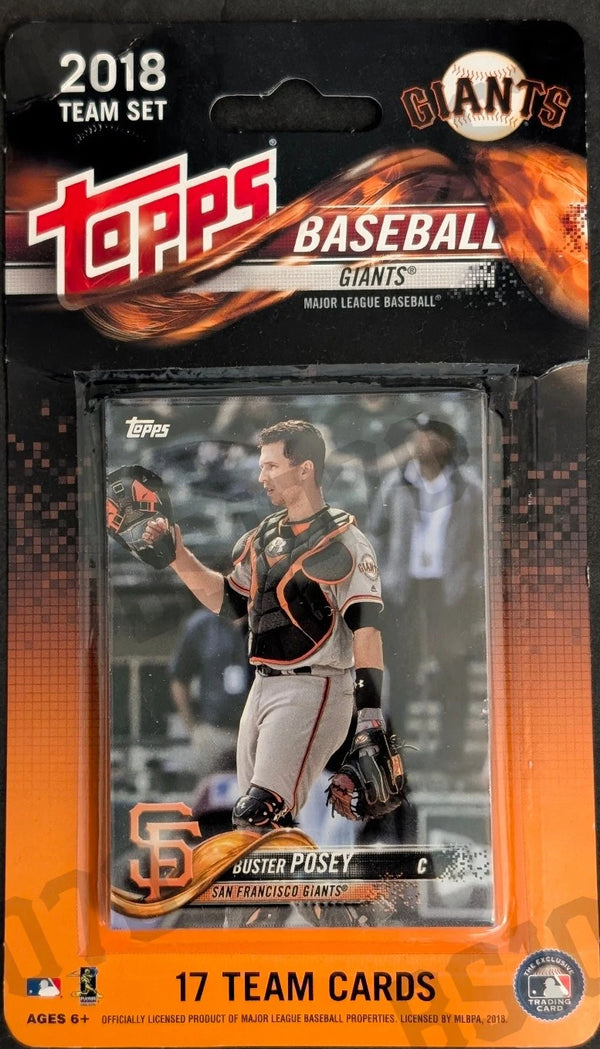 2018 Topps San Francisco Giants Factory Sealed Team Set Buster Posey Crawford Belt