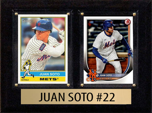 Juan Soto New York Mets 2024 Topps Heritage Card Plaque 6x8