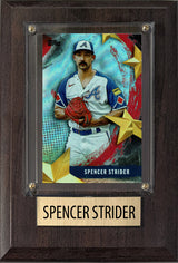 Spencer Strider Atlanta Braves 2025 2024 Topps Bowman Plaque 4x6 Gift