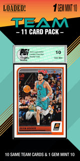 NBA Phoenix Suns Trading Card Pack — 11 Cards with 1 Graded Slab