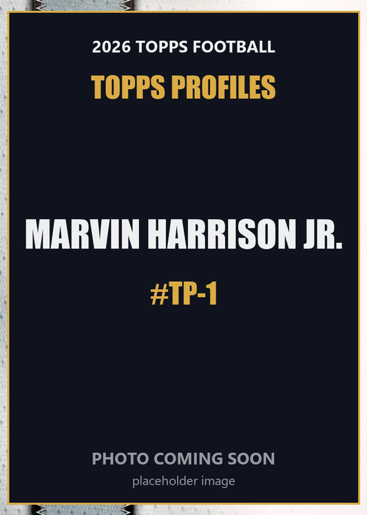 2026 Topps Football Marvin Harrison Jr. Topps Profiles #TP-1