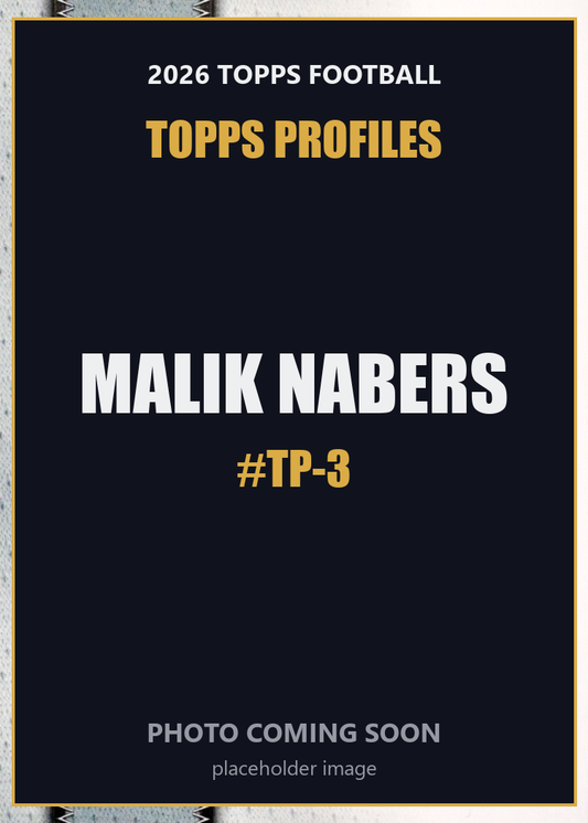 2026 Topps Football Malik Nabers Topps Profiles #TP-3