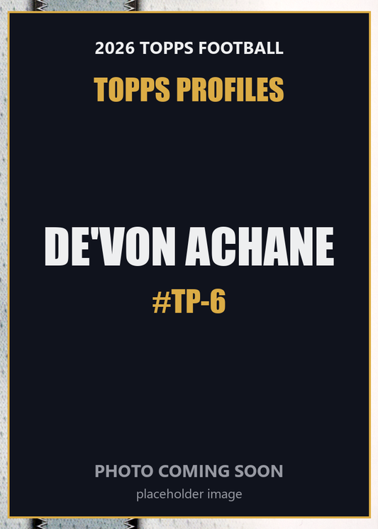 2026 Topps Football De'Von Achane Topps Profiles #TP-6
