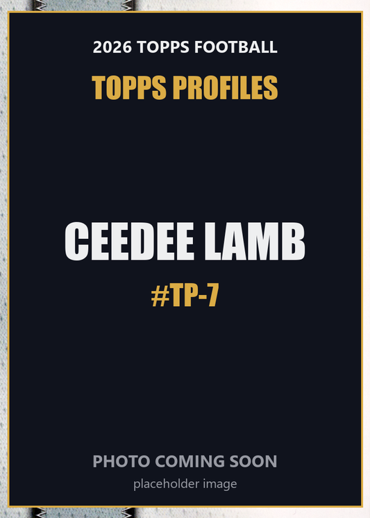 2026 Topps Football CeeDee Lamb Topps Profiles #TP-7
