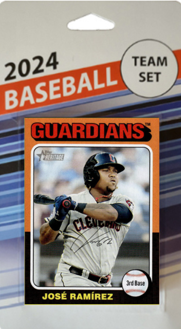 2024 Topps Heritage 1975 Team Set Cleveland Guardians Naylor Kwan