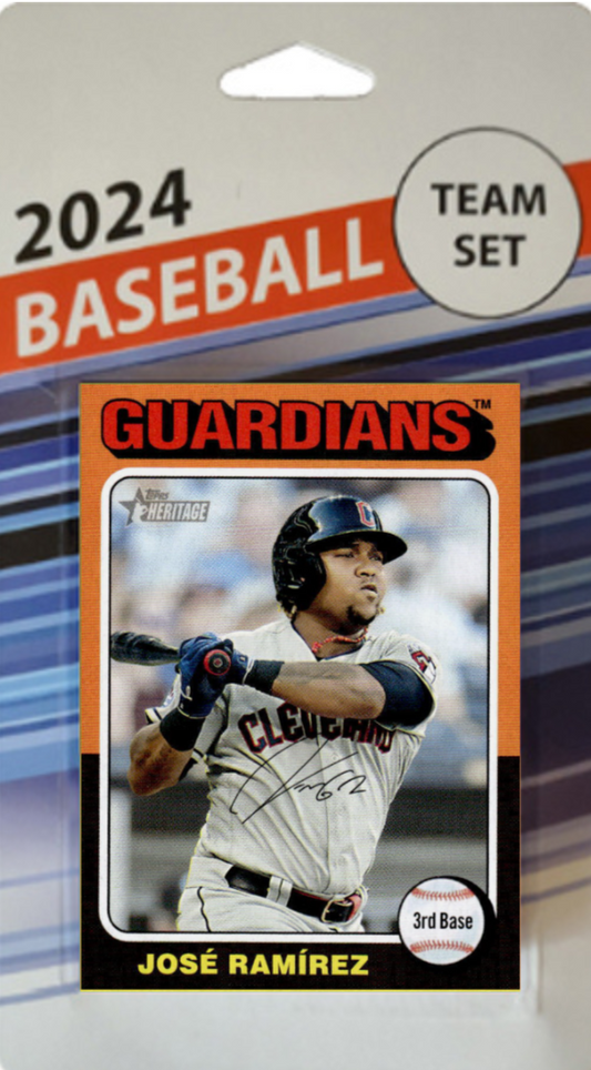 2024 Topps Heritage 1975 Team Set Cleveland Guardians Naylor Kwan
