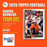 2026 Topps Football Denver Broncos Team Set - Complete Hand-Collated Card Set