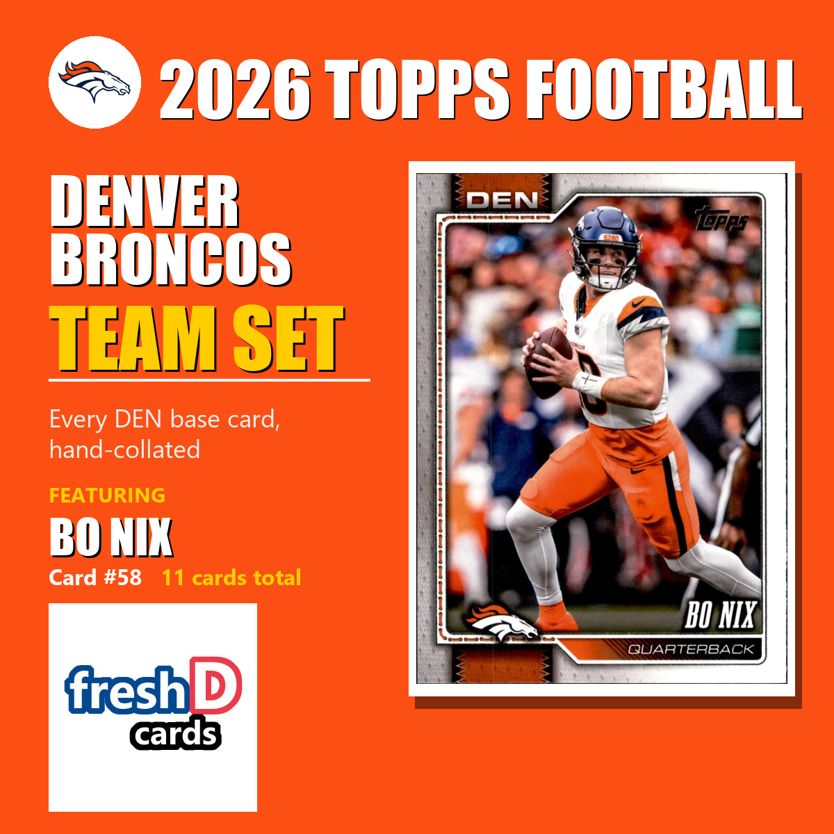 Denver Broncos 2026 Topps Football team set