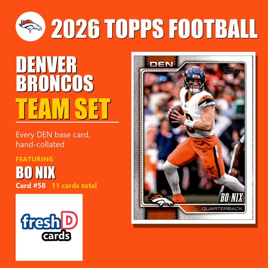 Denver Broncos 2026 Topps Football team set