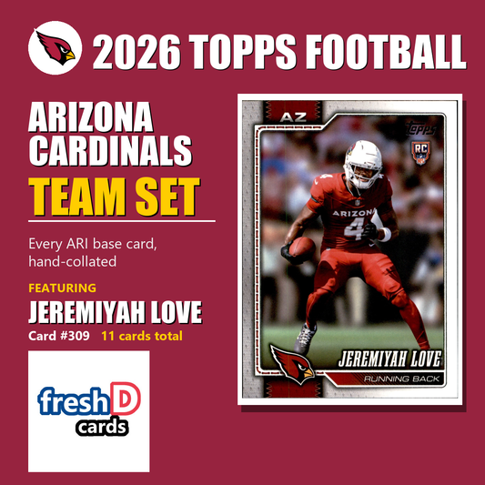 Arizona Cardinals 2026 Topps Football team set