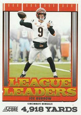 2025 Score League Leaders Joe Burrow #1