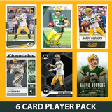 Aaron Rodgers 6 Card Player Pack 2023 2024 2025 Donruss Panini Score Green Bay Packers