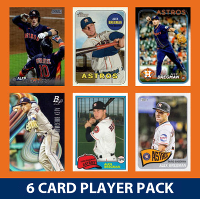Alex Bregman Houston Astros 6 Card Player Pack 2024 2023 Topps Bowman