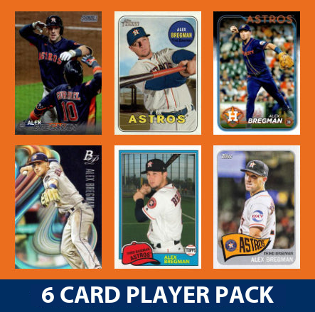 Alex Bregman Houston Astros 6 Card Player Pack 2024 2023 Topps Bowman