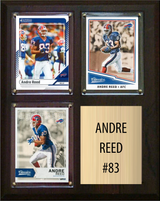 Andre Reed Buffalo Bills Hall of Fame Fan Gift Plaque 8x10 3 Cards Prizm, Donruss, Score 2024 2025 2026