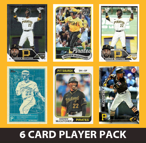 Andrew McCutchen Pittsburgh Pirates 6 Card Legend Pack Topps Bowman 2025 2024