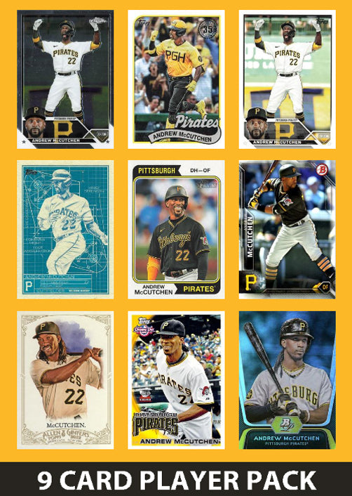 Andrew McCutchen Pittsburgh Pirates 9 Card Legend Pack Topps Bowman 2025 2024 plaque