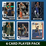 Anthony Edwards 6 Card Player Pack 2023-24 Hoops Panini Minnesota Timberwolves