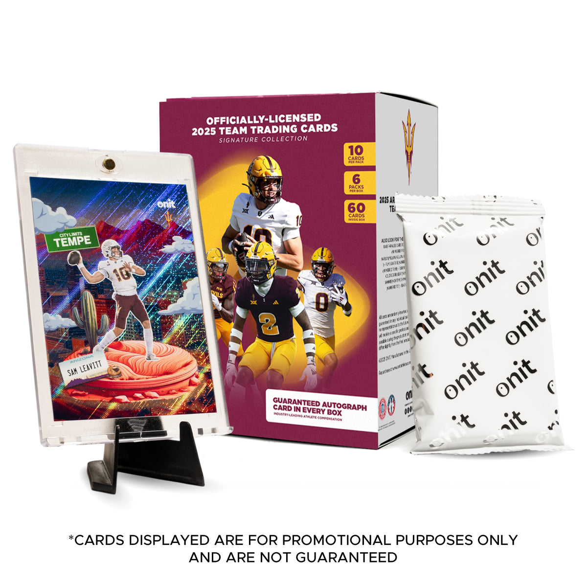 Arizona State University Football 2025 Trading Cards - Platinum Box hand-collated team set