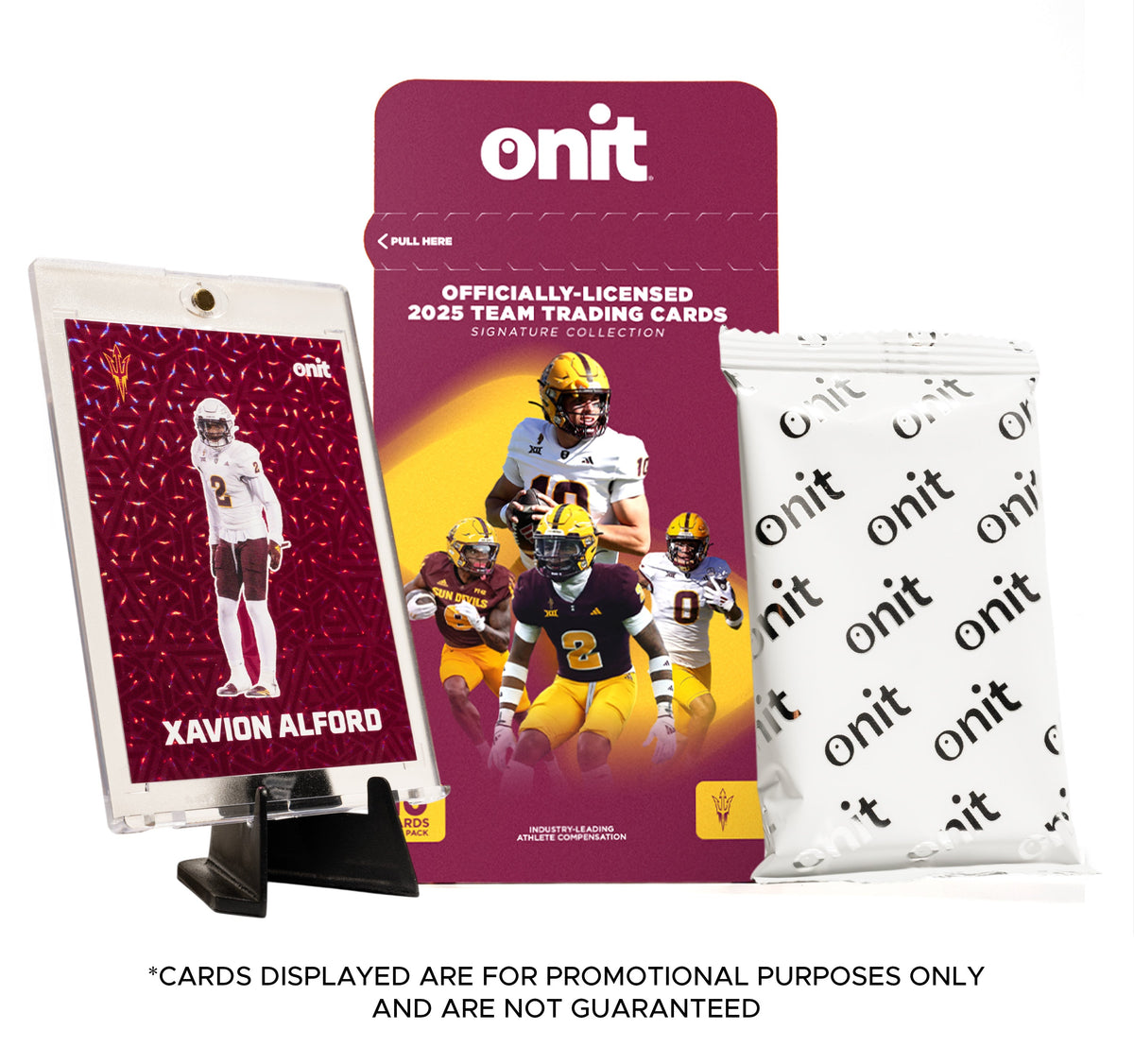 Arizona State University Football 2025 Trading Cards - Single Pack hand-collated team set