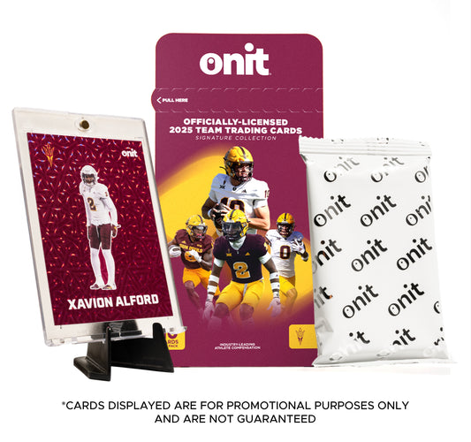 Arizona State University Football 2025 Trading Cards - Single Pack hand-collated team set