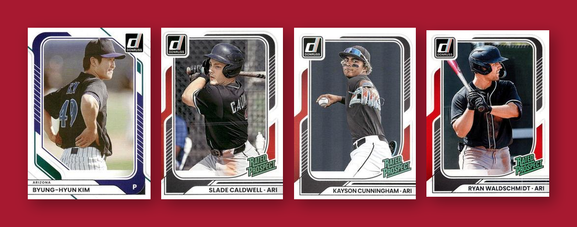2026 Donruss Baseball Team Set 4 Cards Arizona Diamondbacks Caldwell Cunningham
