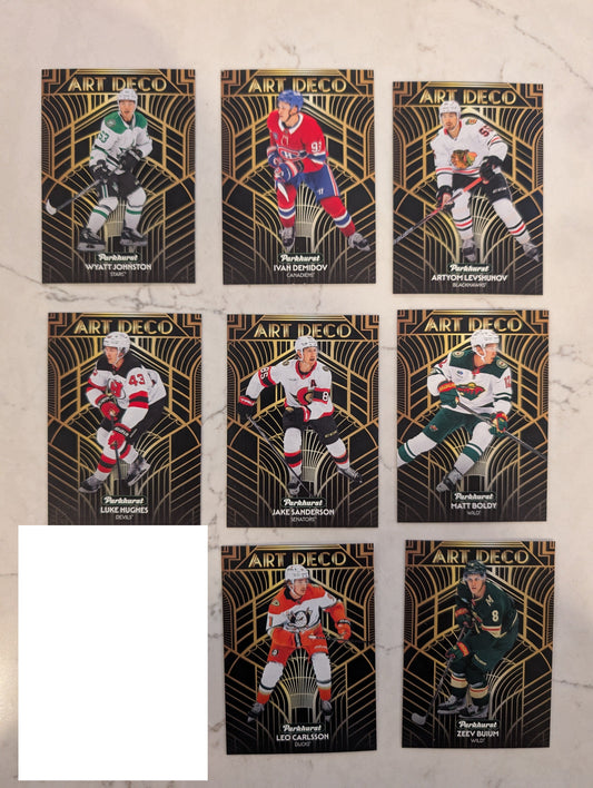 2025-26 Parkhurst Art Deco starter set - 8 cards