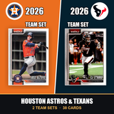 2026 Topps Houston Astros & Texans Team Set Combo - Baseball + Football 2-Sport Bundle - Altuve & CJ Stroud