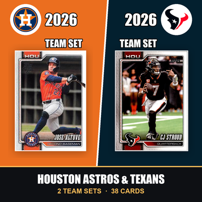 2026 Topps Houston Astros & Texans Team Set Combo - Baseball + Football 2-Sport Bundle - Altuve & CJ Stroud