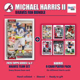Michael Harris II Atlanta Braves Baseball Fan Bundle - 2026 Topps Series 1 & 2 Team Set + 6 Card Player Pack