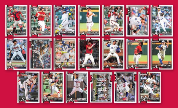 2026 Topps Series 1 & 2 Baseball Team Set 20 Cards Atlanta Braves Acuña Olson