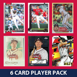 Austin Riley Atlanta Braves 6 Card Player Pack 2025 2024 Topps Bowman