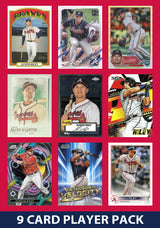 Austin Riley Atlanta Braves 9 Card Player Pack 2025 2024 Topps Bowman