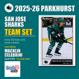 San Jose Sharks - Michael Misa (RC) & Macklin Celebrini - 2025-26 Parkhurst Hockey (10-Card Team Set)
