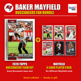 Baker Mayfield Tampa Bay Buccaneers Football Fan Bundle - 2026 Topps Team Set + 6 Card Player Pack
