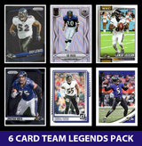 Baltimore Ravens 6 Card Legends Pack Donruss Topps Panini Ray Lewis Lamar Jackson