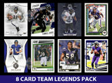 Baltimore Ravens 8 Card Legends Pack Donruss Topps Panini Ray Lewis Lamar Jackson