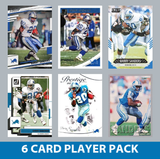 Barry Sanders 6 Card Legend Pack 2024 2025 Donruss Topps Panini Score Detroit Lions